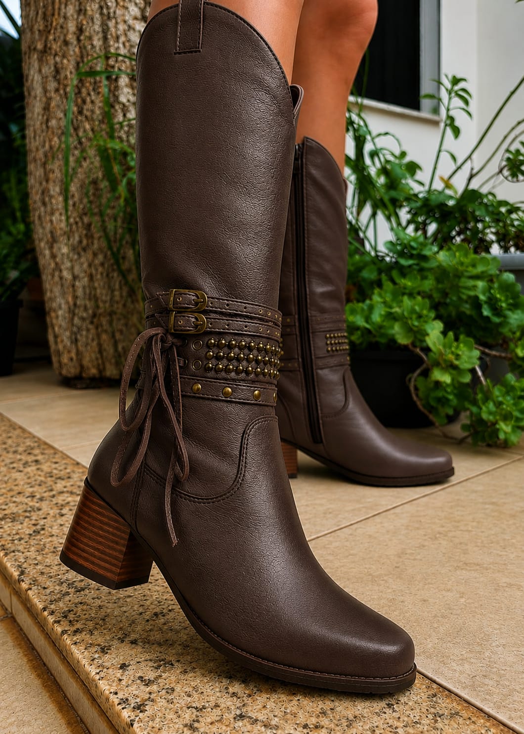 Bota Western Tifany Couro Legítimo 