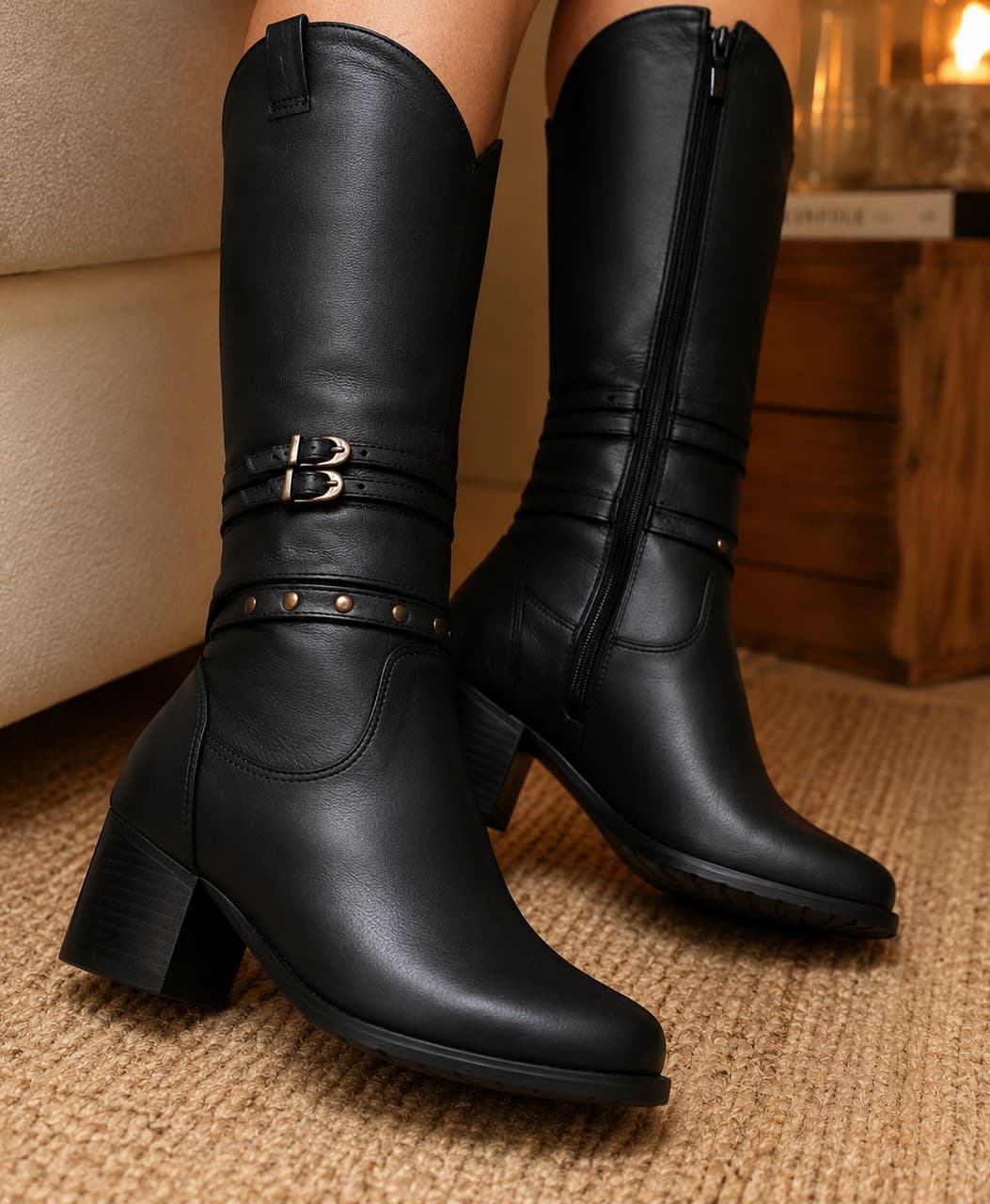 Bota Western Tifany Couro Legítimo 