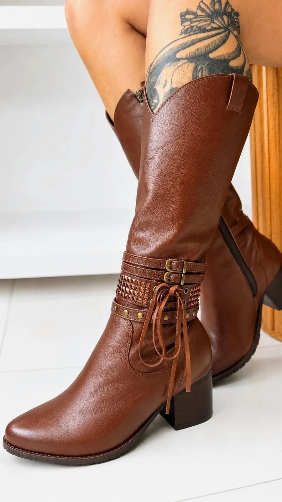 Bota Western Tifany Couro Legítimo 