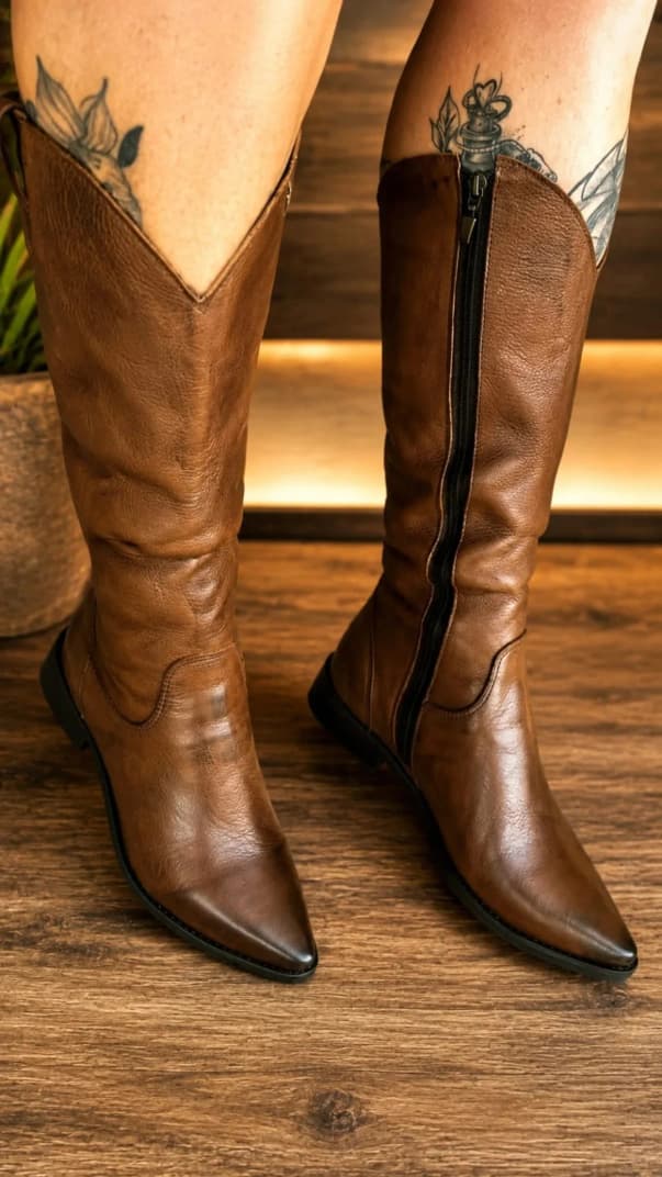 Bota Western Ruby Couro Legítimo 